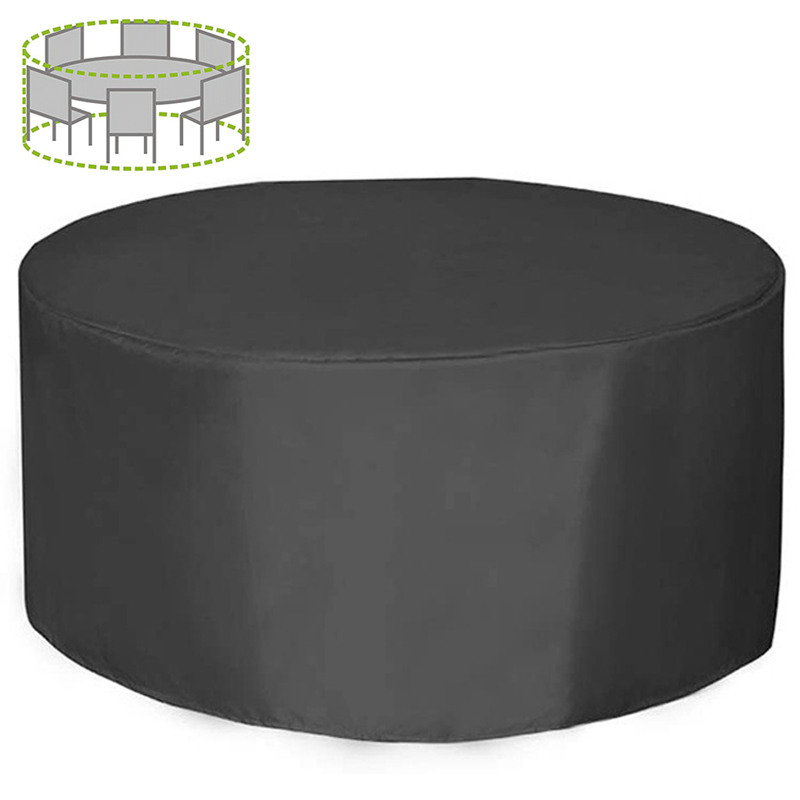Outdoor Furniture Usa - 12 Boyutlu Yuvarlak Mobilya Örtüsü 210D