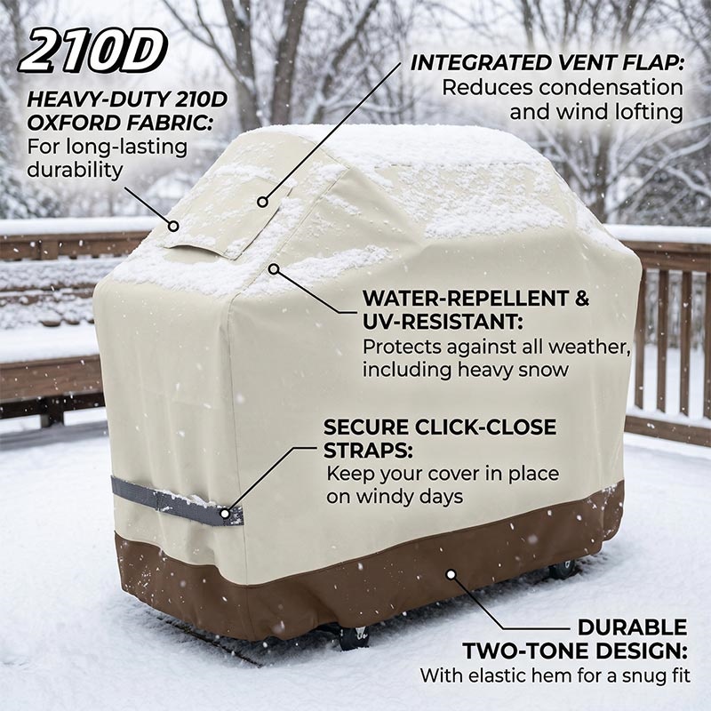 Outdoor Furniture Used - 210D BBQ Bej Barbekü Izgarası Açık