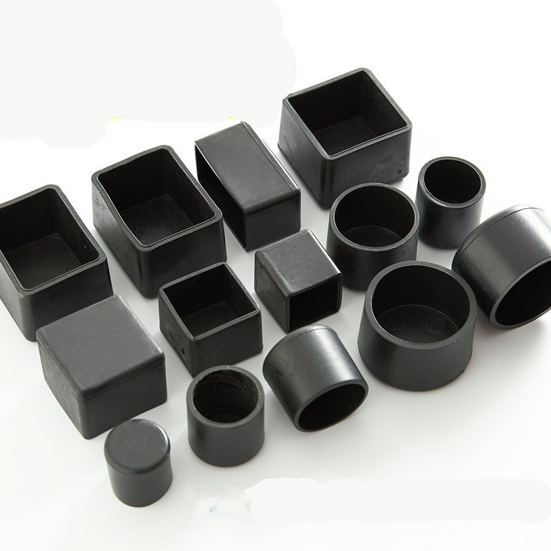 Outdoor Furniture Leg Protectors - 4 adet kare silikon sandalye bacak