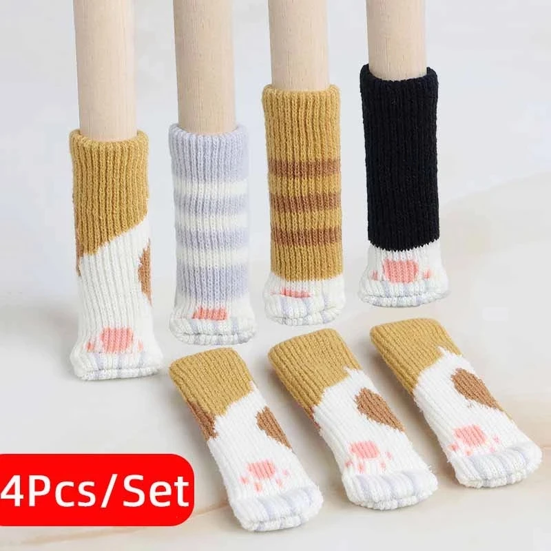 Outdoor Furniture Leg Protectors - 4 adet/takım Yaratıcılık Kedi Paw Masa