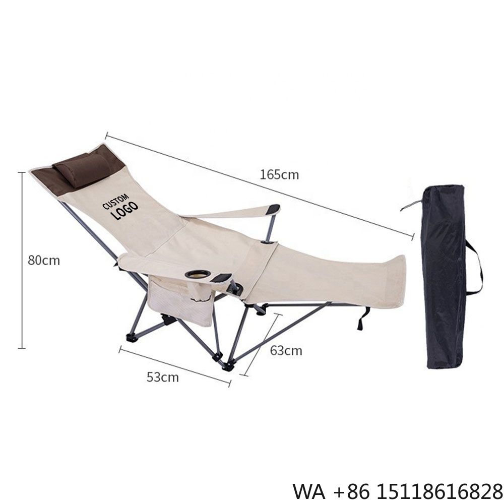 Outdoor Furniture Patio - Taşınabilir Katlanır Yatarlı Sandalye Hafif Ayarlanabilir