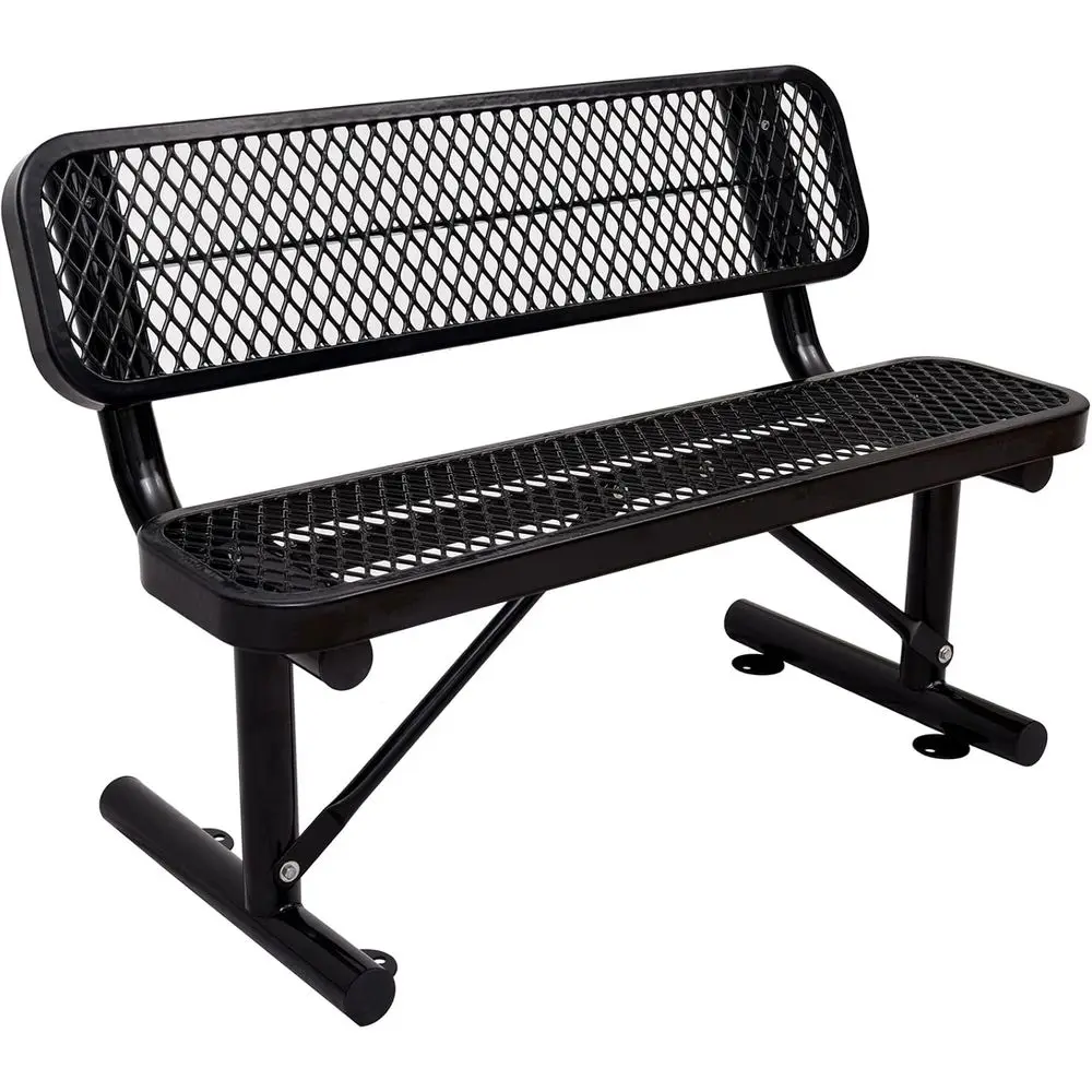 Garden Bench Metal - Sırt Dayanaklı Ağır Hizmet Tipi Dış