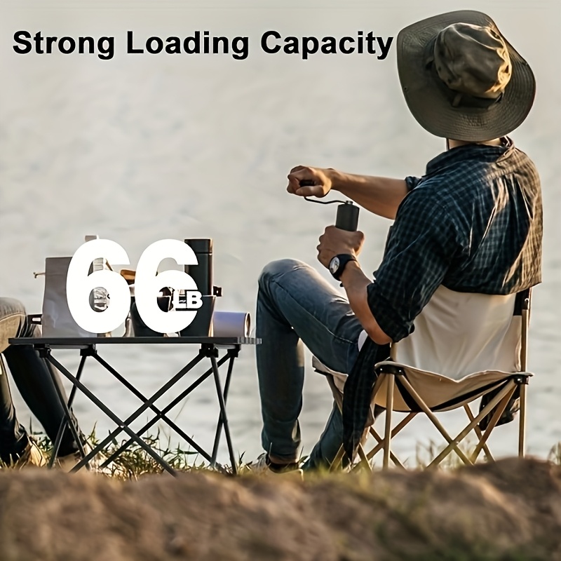 Outdoor Furniture Usa - Taşınabilir Katlanabilir Kamp Yan Sehpası, Açık