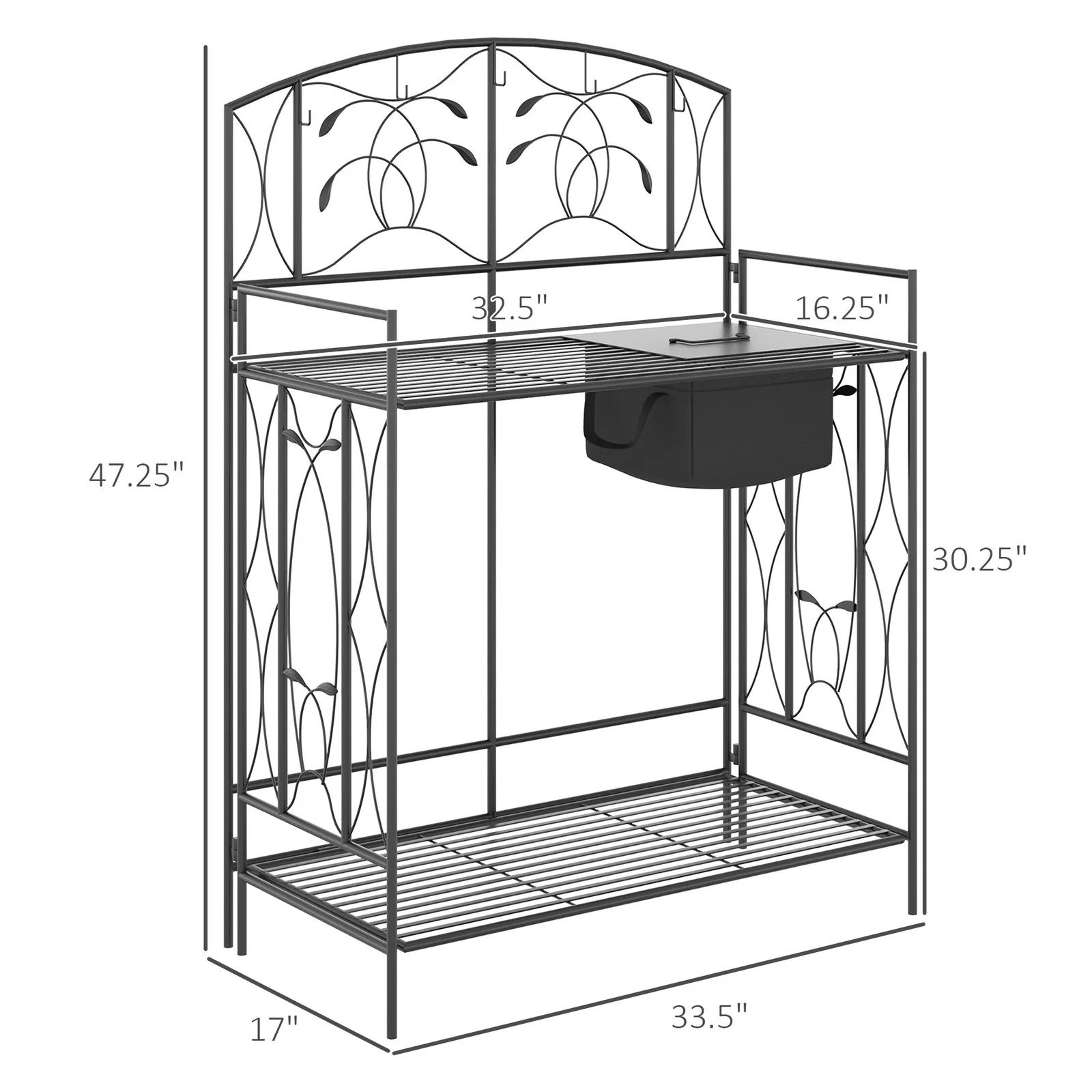 Bahçe Metal Saksı Masası Dış M - Garden Bench Metal incelemesi ve fiyatı