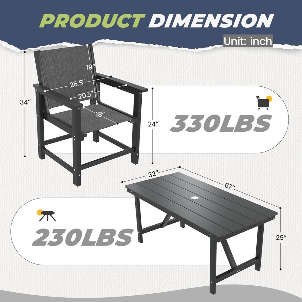 HDPE Dış Mekan Yemek Seti veya - Outdoor Furniture Ofo incelemesi ve fiyatı