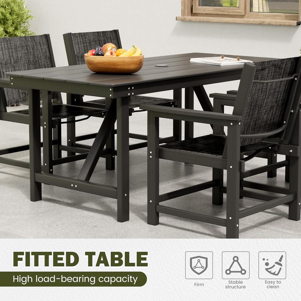 HDPE Dış Mekan Yemek Seti veya - Outdoor Furniture Ofo incelemesi ve fiyatı