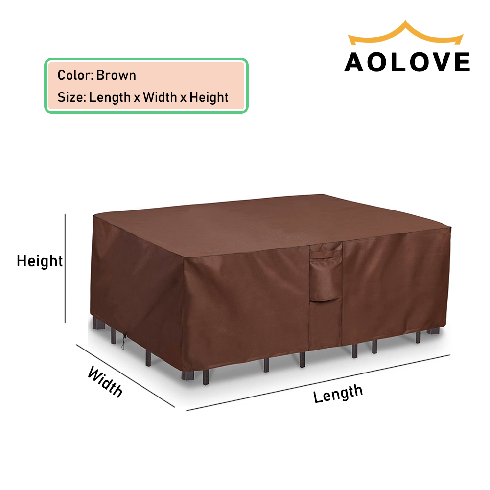 Kahverengi 420D AĞIR HİZMET Aç - Outdoor Furniture Usa incelemesi ve fiyatı