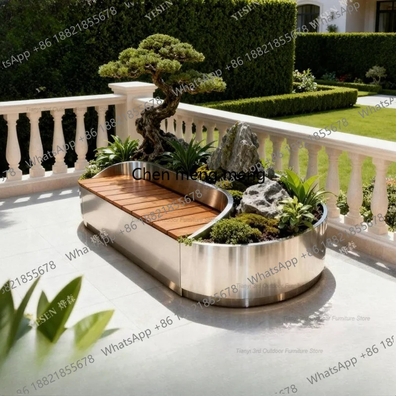 D80 Paslanmaz Çelik Çiçek Kutu - Garden Bench Metal incelemesi ve fiyatı