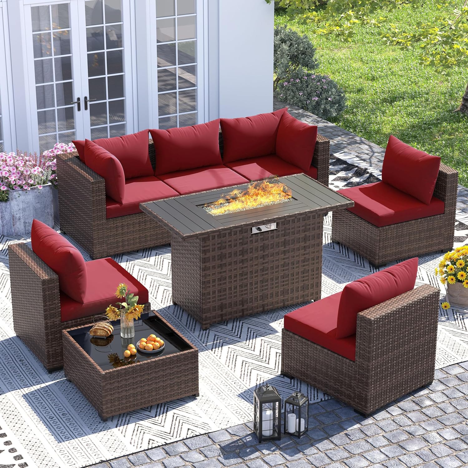 8 Parça Her Hava Koşuluna Uygu - Outdoor Furniture And Fire Pit incelemesi ve fiyatı