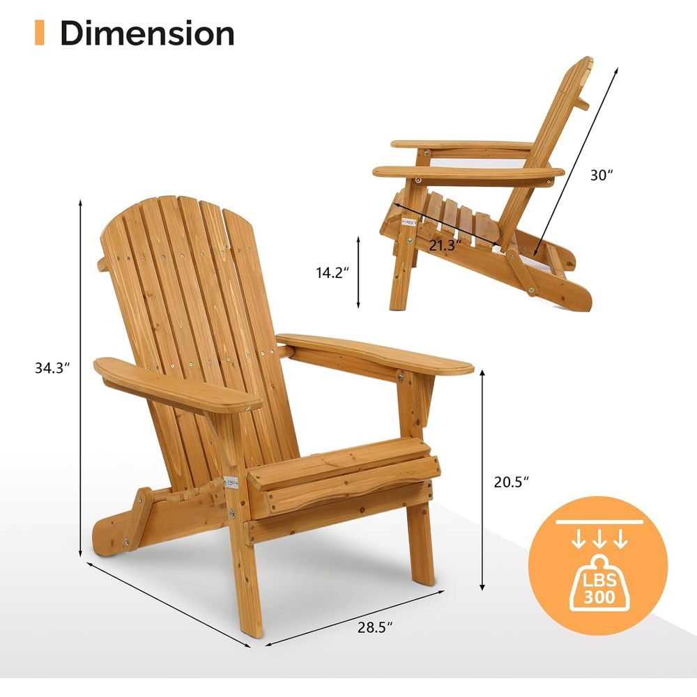 Adirondack Sandalye Seti 4'lü, - Outdoor Furniture Ofo incelemesi ve fiyatı