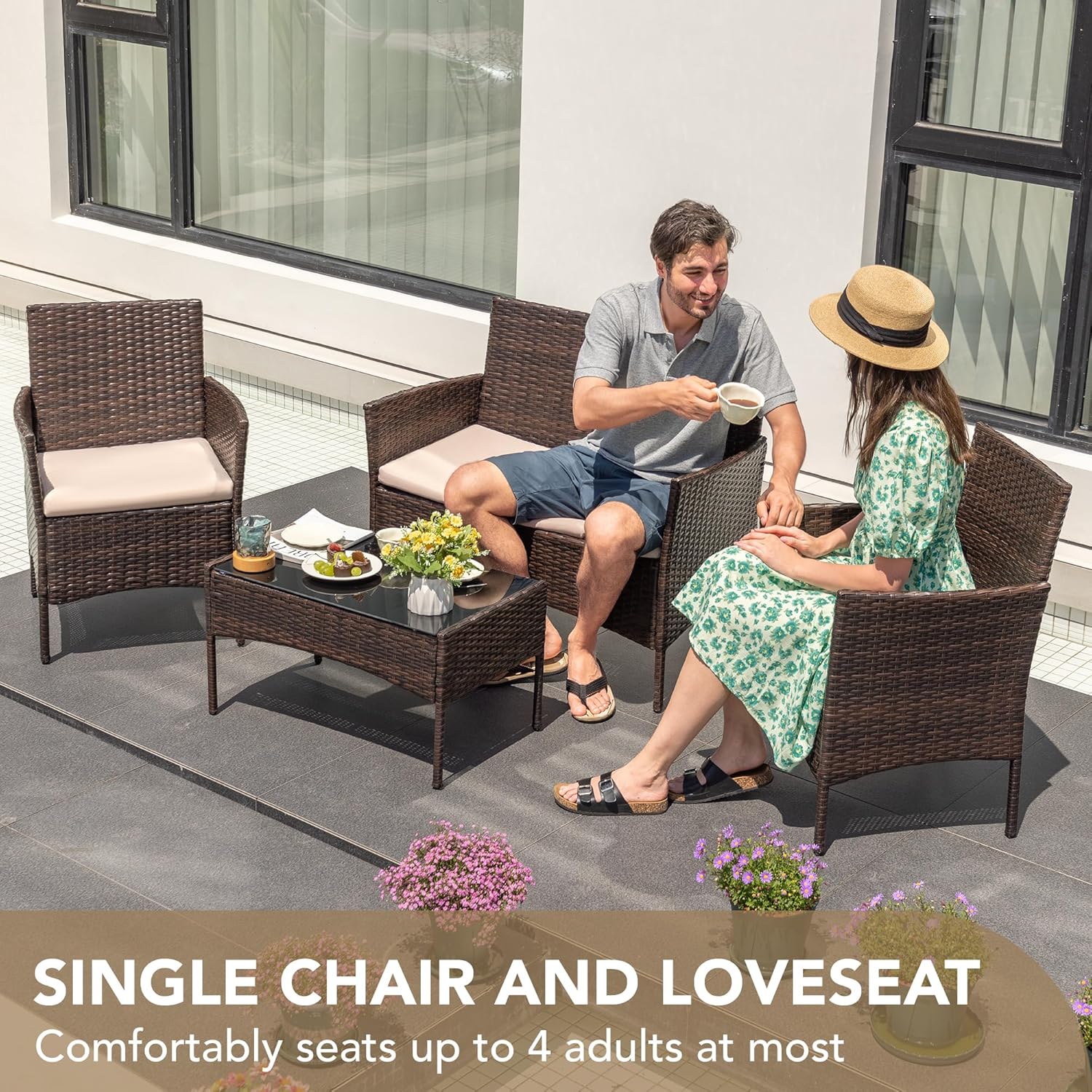 o*-4 Parça Dış Mekan Veranda M - Outdoor Furniture Ofo incelemesi ve fiyatı