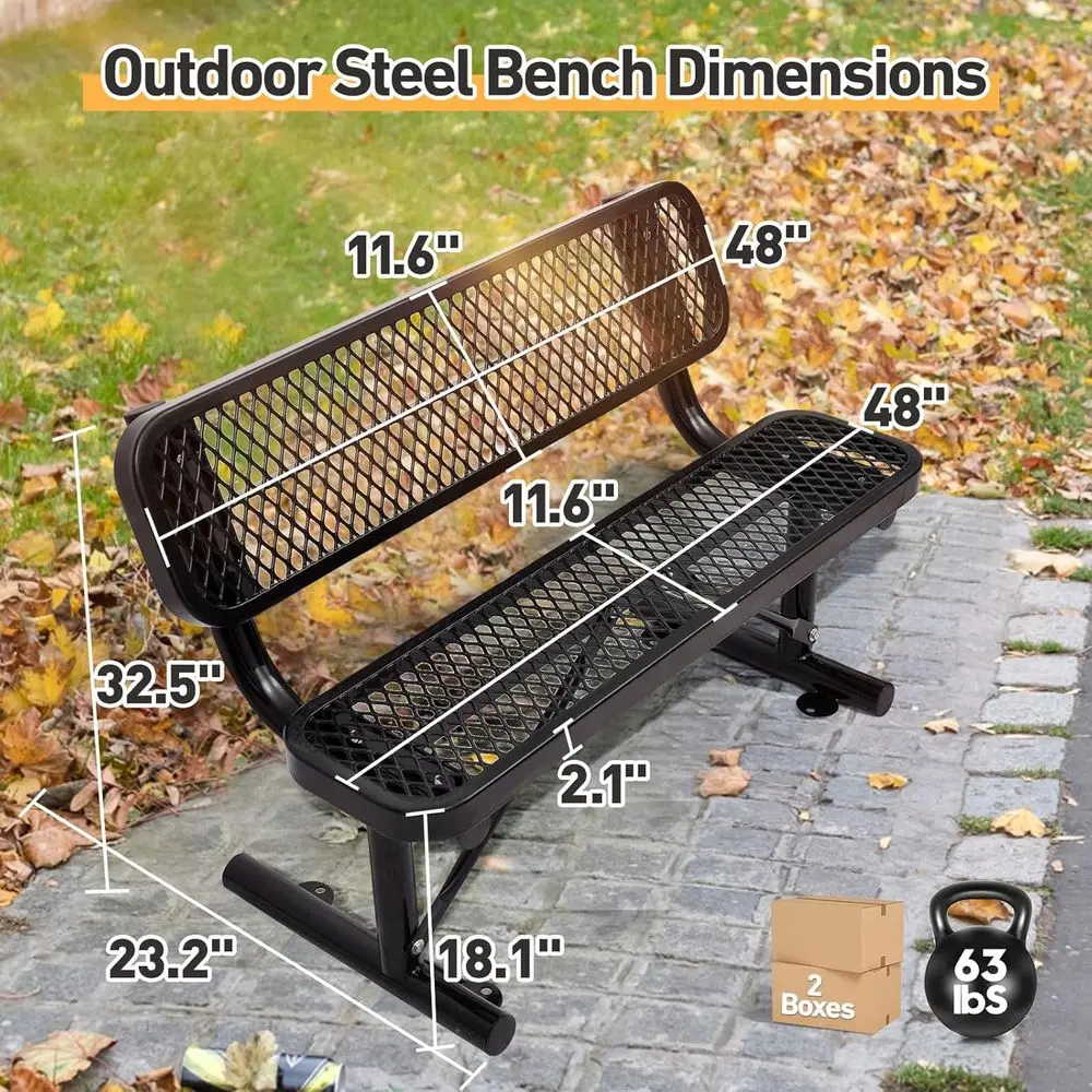 Sırt Dayanaklı Ağır Hizmet Tip - Garden Bench Metal incelemesi ve fiyatı