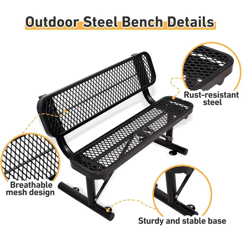 Sırt Dayanaklı Ağır Hizmet Tip - Garden Bench Metal incelemesi ve fiyatı
