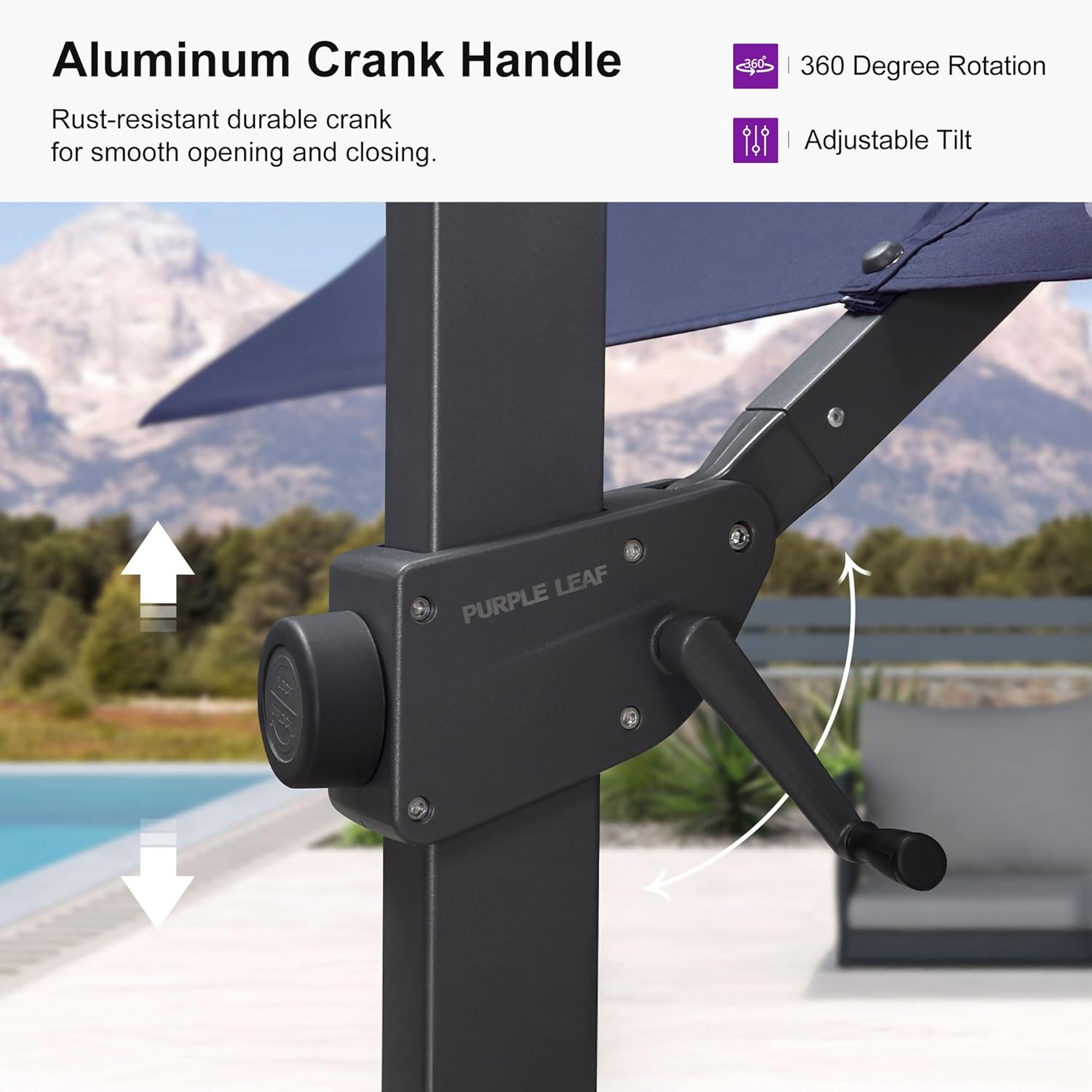 10x10ft (3x3m) Verandalı Yan A - Outdoor Furniture Umbrella incelemesi ve fiyatı