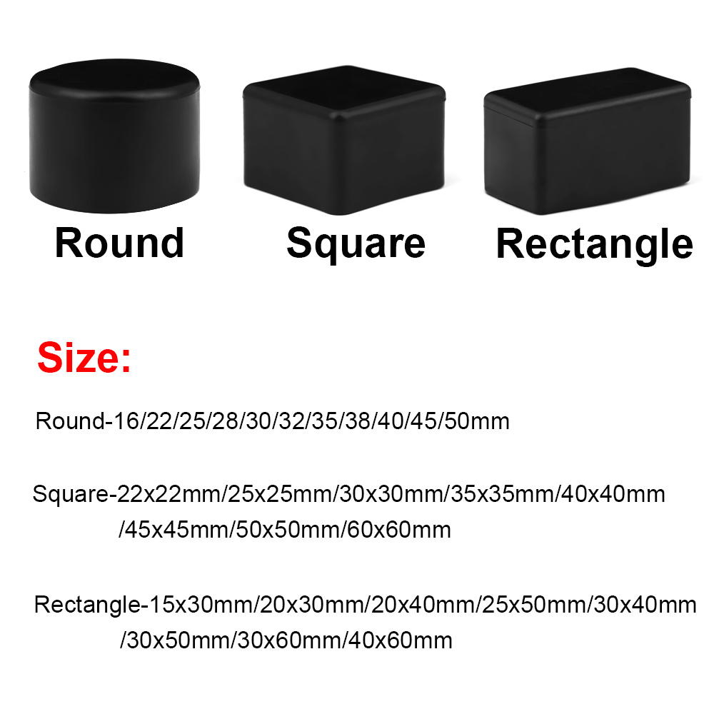 4 adet kare silikon sandalye b - Outdoor Furniture Leg Protectors incelemesi ve fiyatı