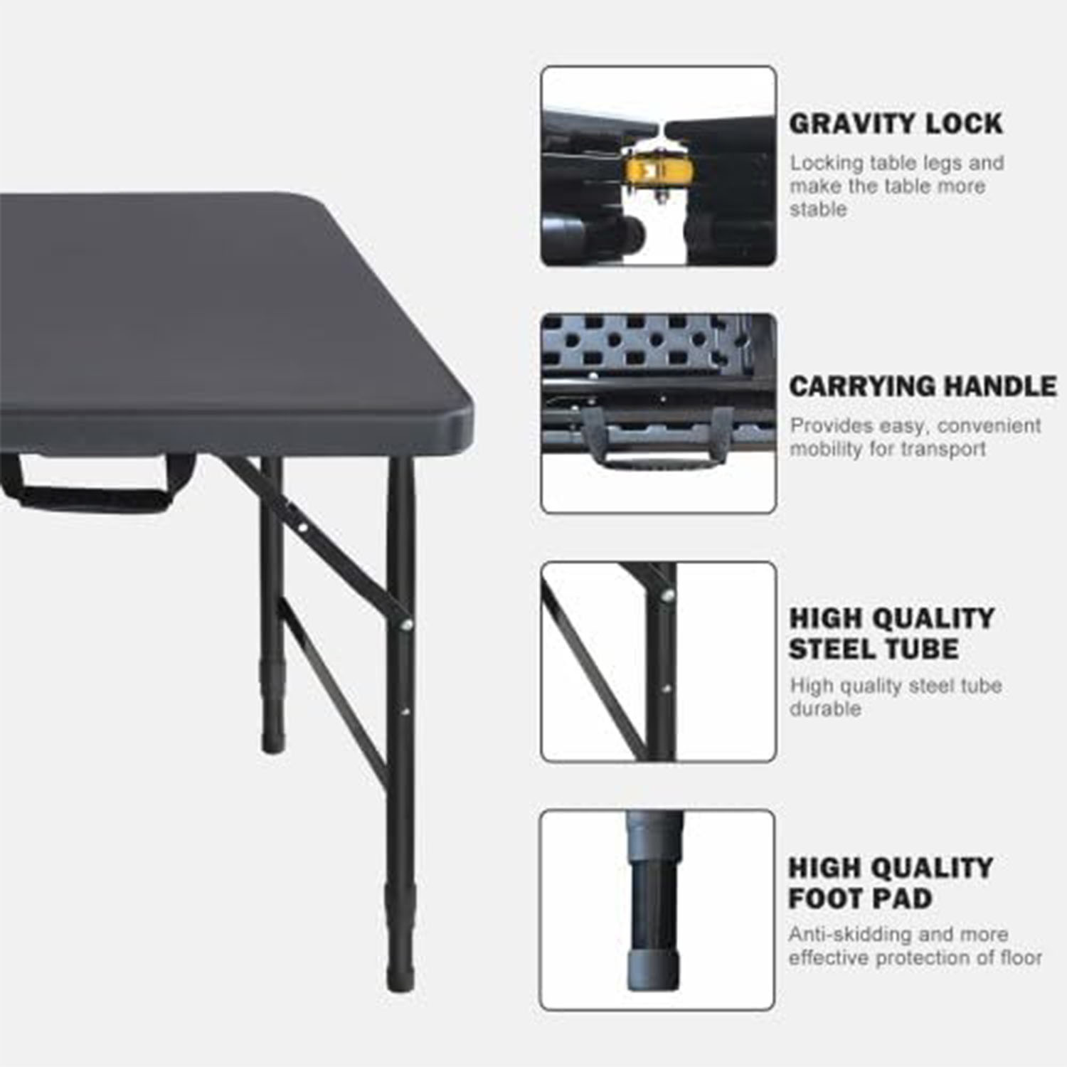 Katlanır Masa 4ft Yükseklik Ay - Outdoor Furniture Usa incelemesi ve fiyatı