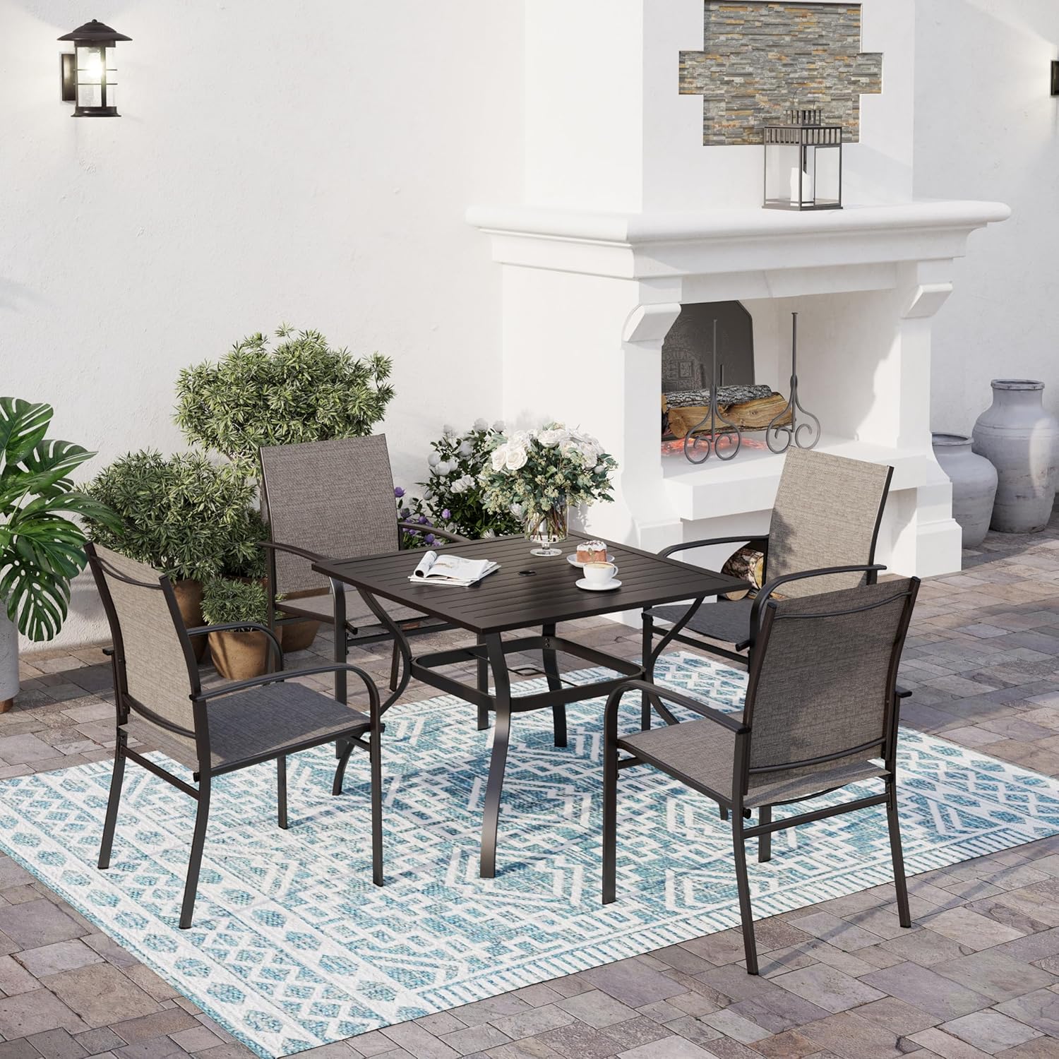 o*-Patio Yemek Sandalyeleri 4' - Outdoor Furniture Ofo incelemesi ve fiyatı