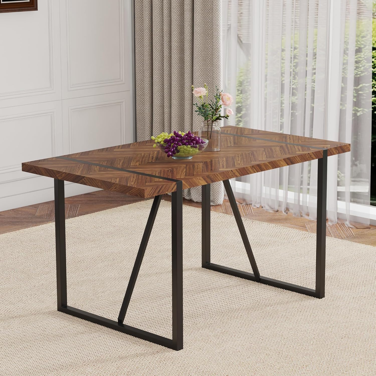 Retro Yemek Masası Koyu Ahşap  - Outdoor Furniture Legs incelemesi ve fiyatı