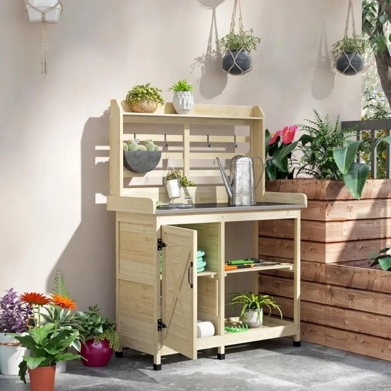 Depolama Dolaplı Bahçe İş İsta - Garden Bench Metal incelemesi ve fiyatı