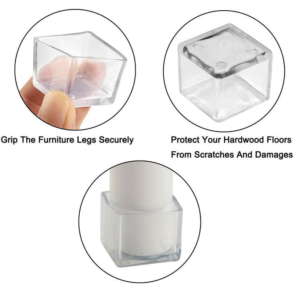 8 adet kare/dikdörtgen silikon - Outdoor Furniture Leg Protectors incelemesi ve fiyatı